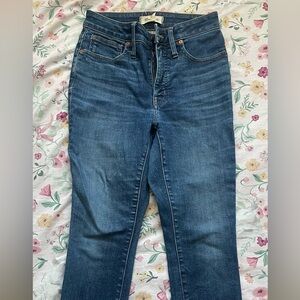 Madewell Women's Straight Leg Blue Jeans